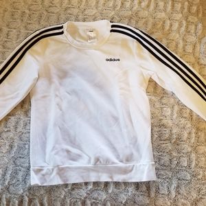 White and black Adidas sweater